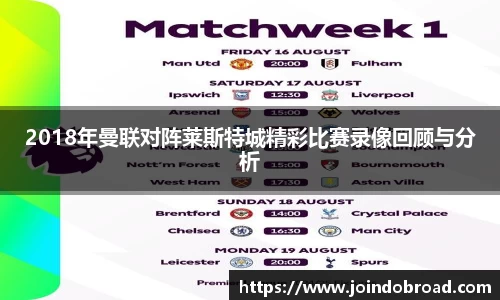 2018年曼联对阵莱斯特城精彩比赛录像回顾与分析